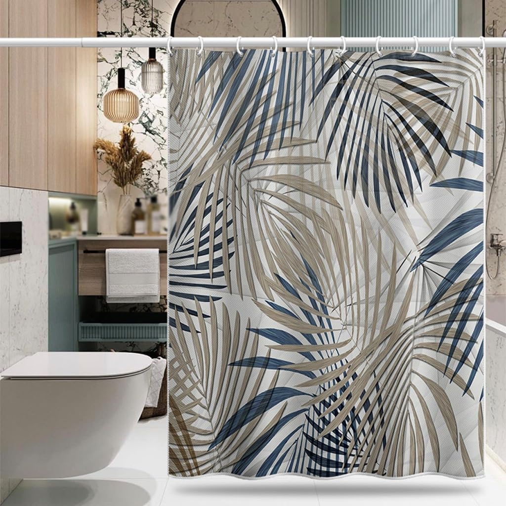 Shower Liner Shower Curtain Shower Curtain Hotel Bathroom Curtain Bathroom Partition Curtain Door Curtain Bathroom Bath Polyester Shower Curtain Suitable for Bathroom (Size : W80xH180cm) ()