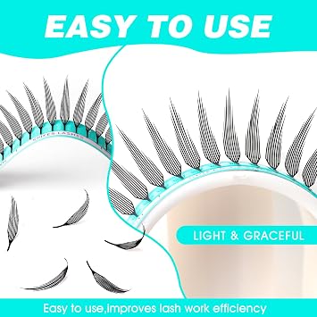 VAVALASH Premade Anime Chunk Lash Extensions,Comic Spire Lashes 0.07 C/D Curl, Matte Black Manga Lash Look Eyelash Extensions,Professional Salon Use Premade Spire Lashes(0.07-C-8-15mm)