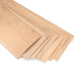 Woodcraft Rock Hard Maple Skateboard Veneer 7-Ply 9-1/2" X 35" 1-Piece