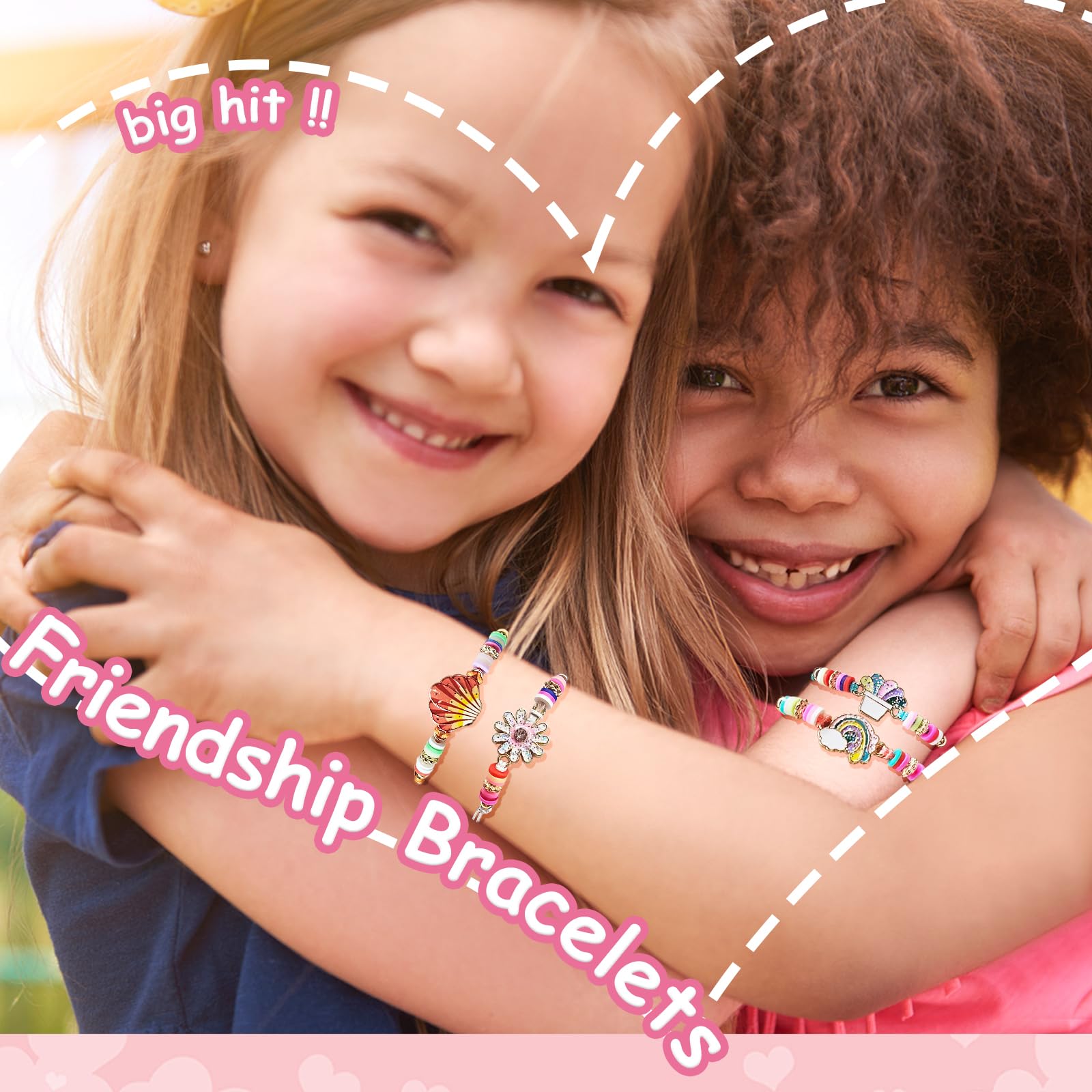 Lot De 15 Bracelets D'amitié Pour Filles – Licorne, Papillon, Sirène – Réglables, En Résine