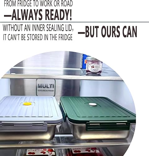 Miniatura 6 de Fiambrera eléctrica con bolsa de almuerzo aislada, lonchera térmica de 60 onzas para adultos y hombres, calentador de alimentos portátil de 80 W,