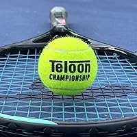 Vista 5 de Teloon Pelotas de Tenis para Campeonato - Extra Resistente - Pelotas de Tenis Presurizadas de Fieltro de Resistencia Regular 24 latas adicionales