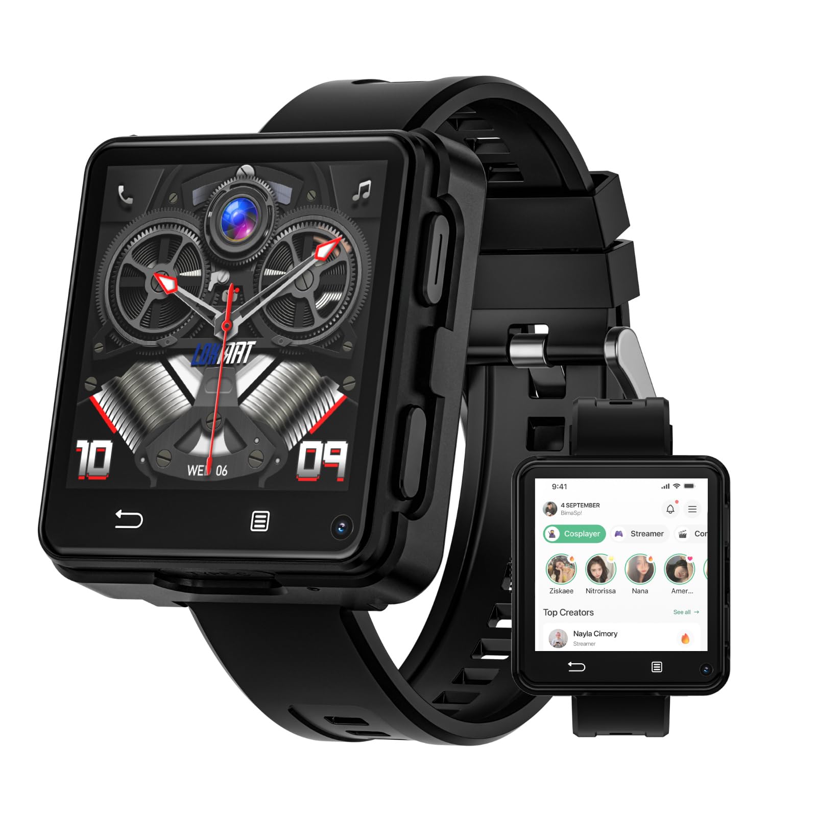 LOKMAT 4G Smart Watch Phone Call