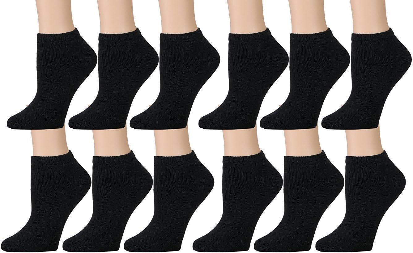 Yacht & Smith 12 Pairs Kids Low Cut Socks Cotton No Show Ankle Socks Girls and Boys