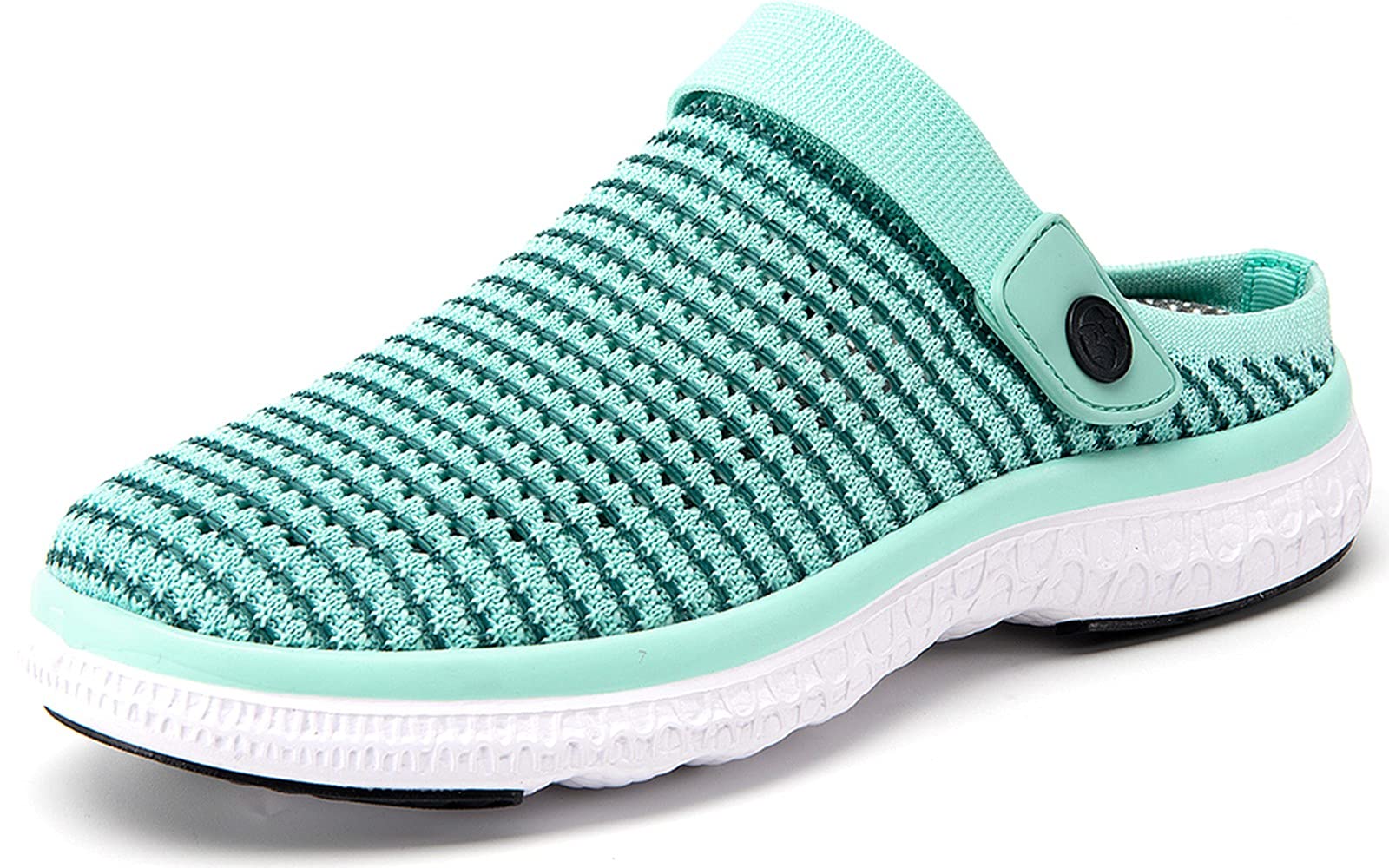 Sisttke Zuecos Mujer Hombre Zapatillas de Playa Sandalias Piscina Verano Respirable Zapatos de Jardín Antideslizante Clogs Malla Casual Pantuflas