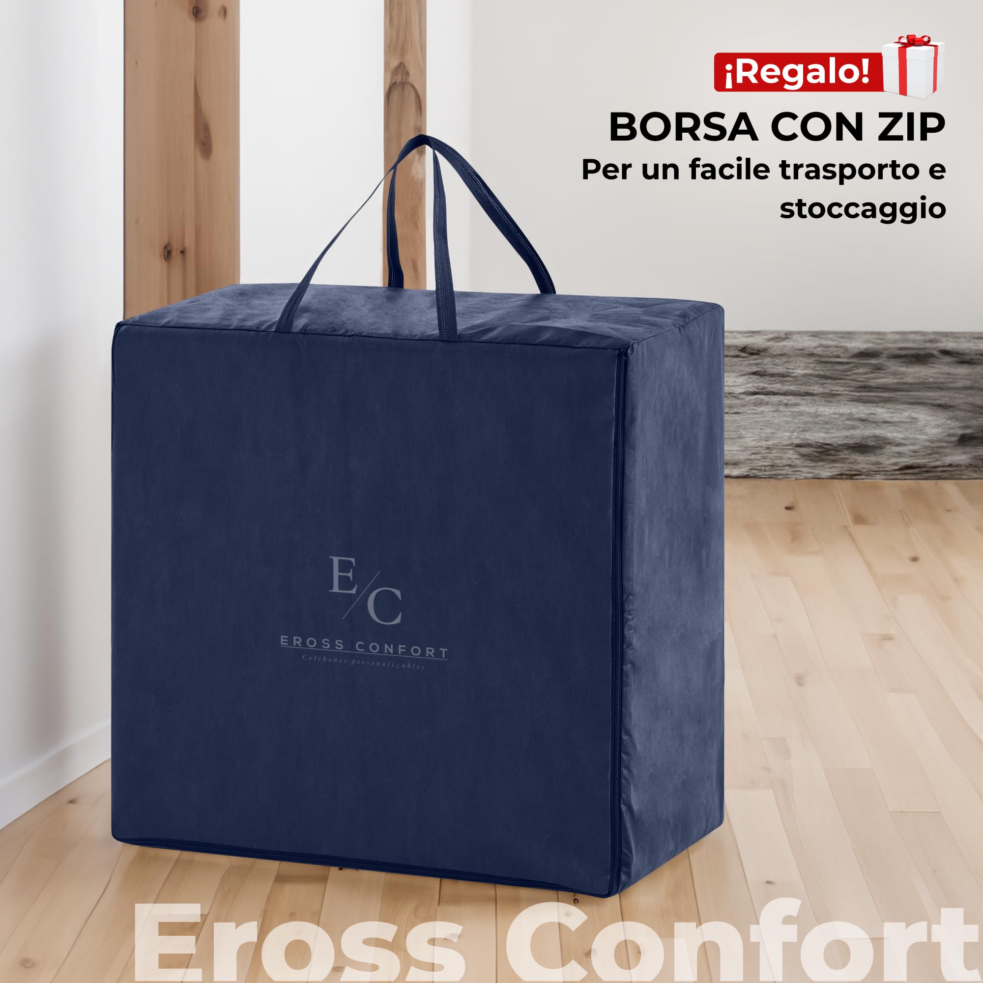 Materasso Pieghevole per Camper, Memory Foam HD. Materasso Ospite Pieghevole Molto Versatile Traspirante Fodera Lavabile Altezza 7 e 10 cm Vari Colori