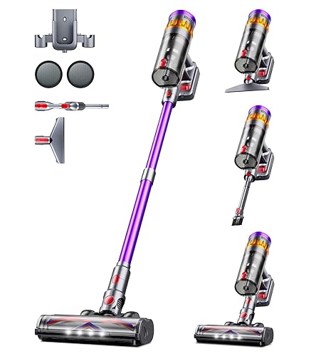 Cordless Vacuum Cleaner, 550W 48Kpa 70 Mins Vacuum Cleaners for