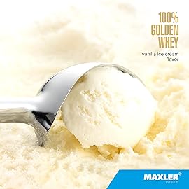 Maxler 100% Golden Whey Protein - 24g of Protein per Serving - Whey Protein Powder for Pre Post Workout - Fast-Absorbing Whey Concentrate, Isolate & Hydrolysate Blend - Vanilla Ice Cream 2 lb