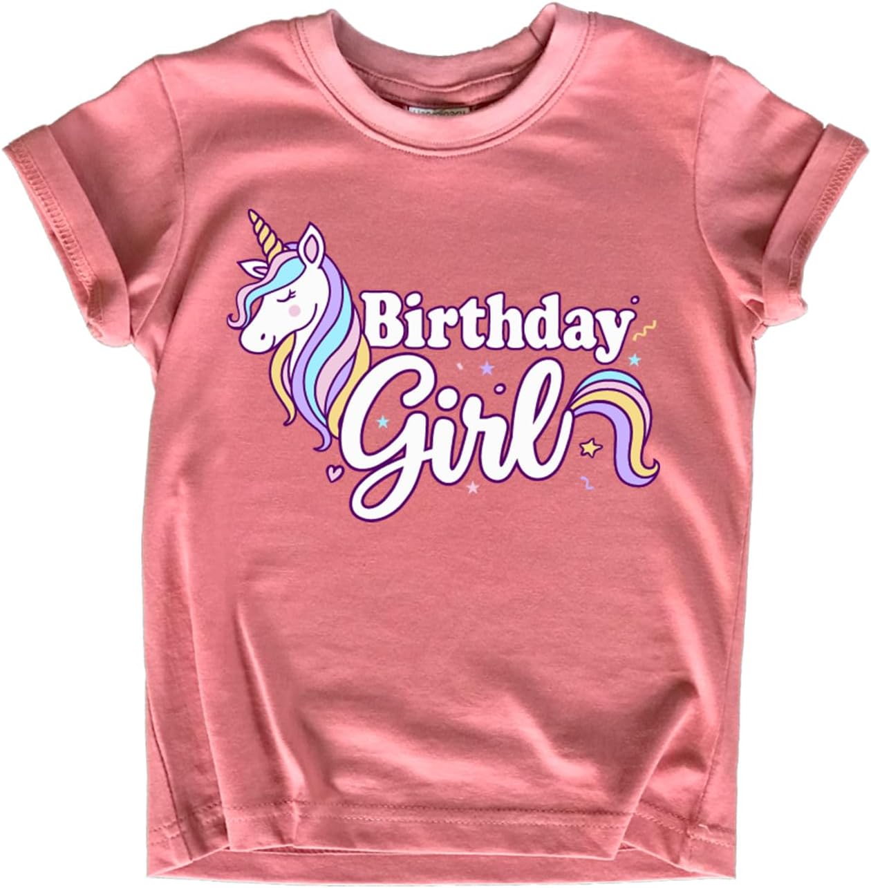 Birthday Girl Shirt Girls Unicorn Birthday Outfit Toddler Baby 1st 2nd 3rd 4th 5th 6th 7th Party tee