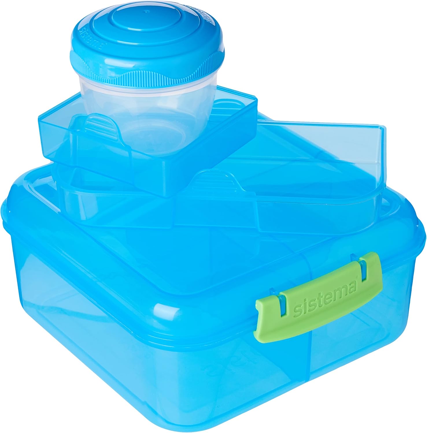 Sistema Bento Cube Lunch Box, Assorted Colours (Solid), 1.25 L - Image 3