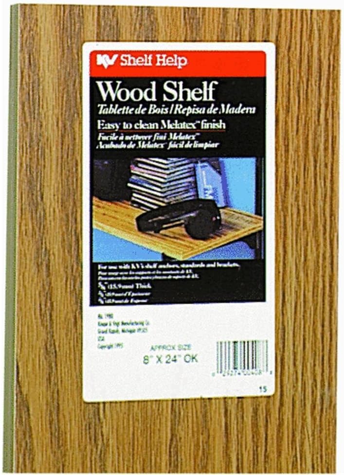 Knape & Vogt 1980OK 8X36 8" X 36" Oak Shelves Finished