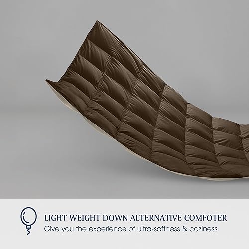 Miniatura 6 de Blue Ridge Home Fashions - Edredón sintético de microfibra para todas las estaciones, relleno de poliéster hipoalergénico, Full Queen