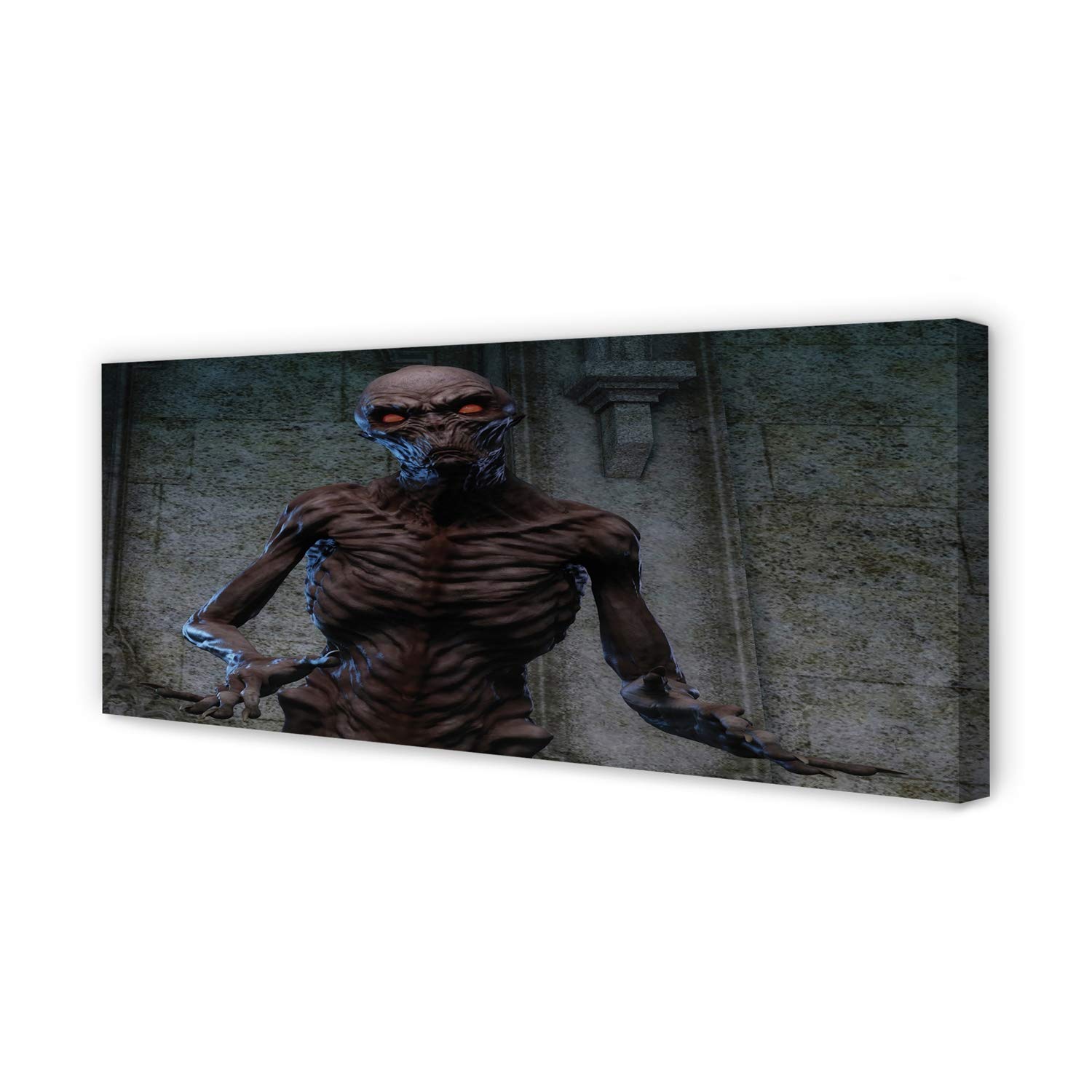 Tableau Peinture sur toile pour habiller un grand mur vide avec une image sombre mystérieuse