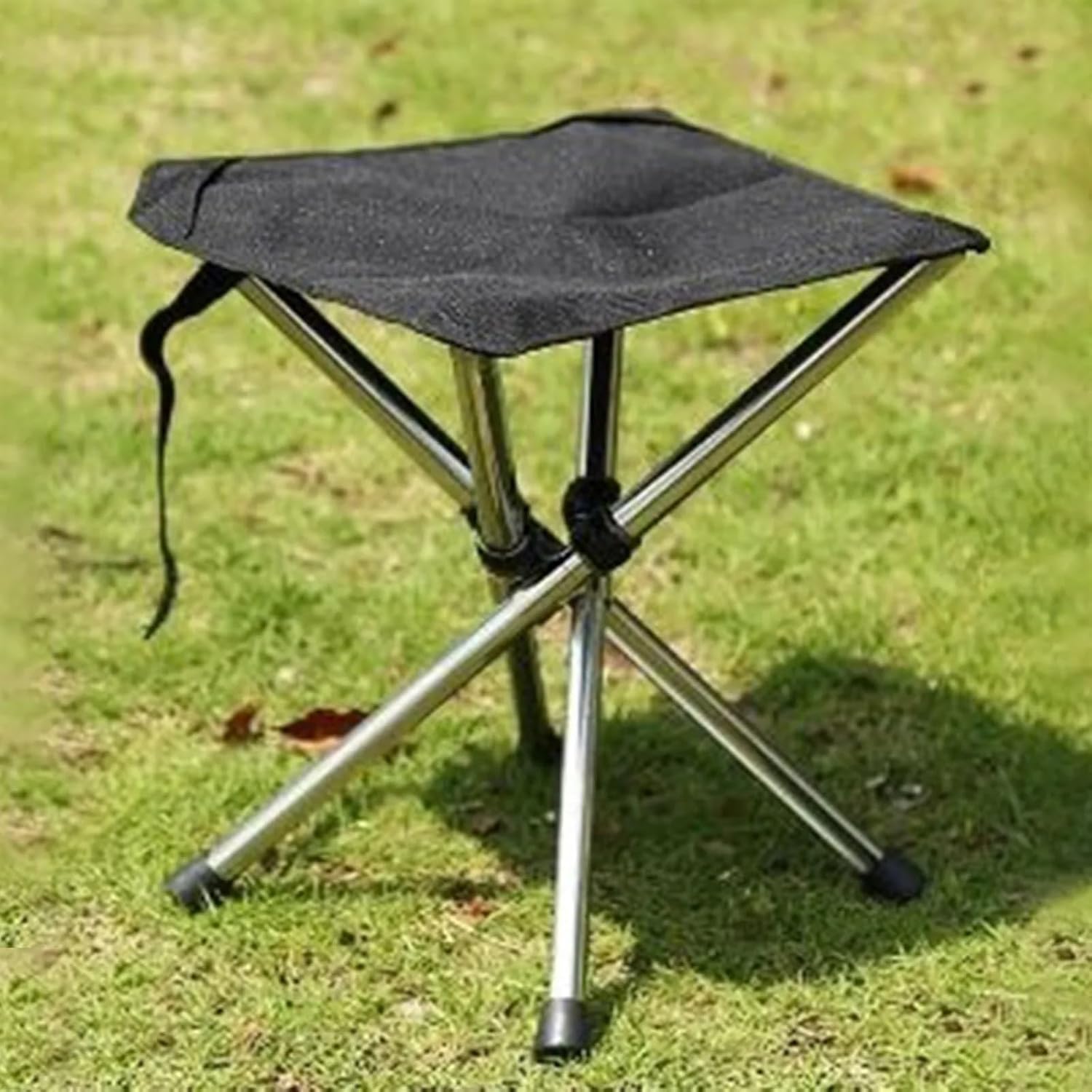 Folding Camping Tripod Stools Portable Fishing Stool Outdoor Foldable Chair Beach Small Tripod Stool for Campe Fishing Supplies (Size : L)