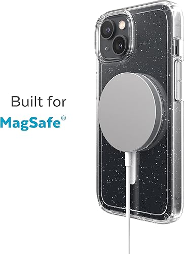 Miniatura 3 de Speck - Funda transparente para iPhone 15 Plus y 14 Plus, delgada, construida para MagSafe, resistente a los arañazos y protección contra caídas,