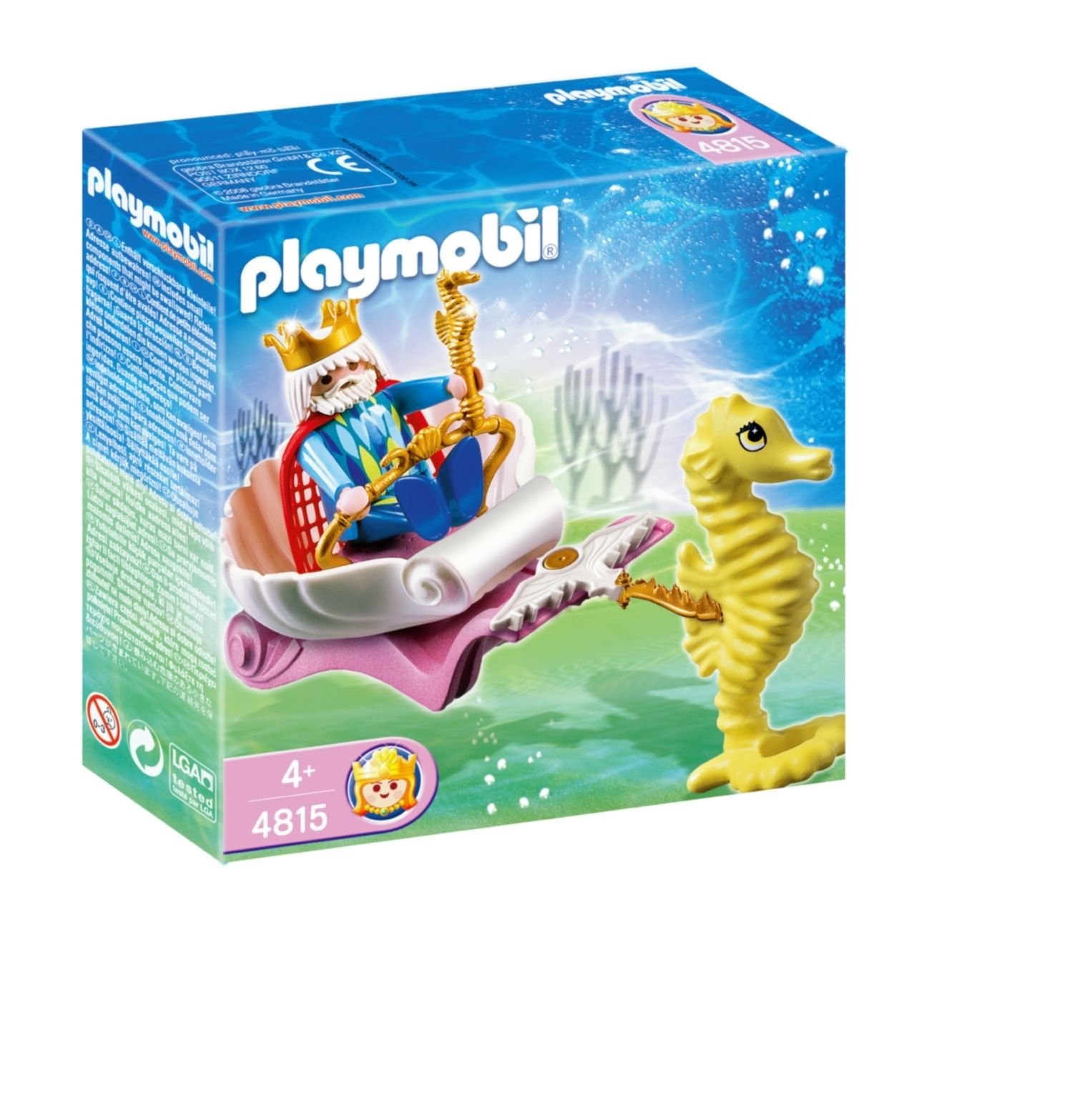 Playmobil - 4815 - Figurka - Król Mórz z powozem