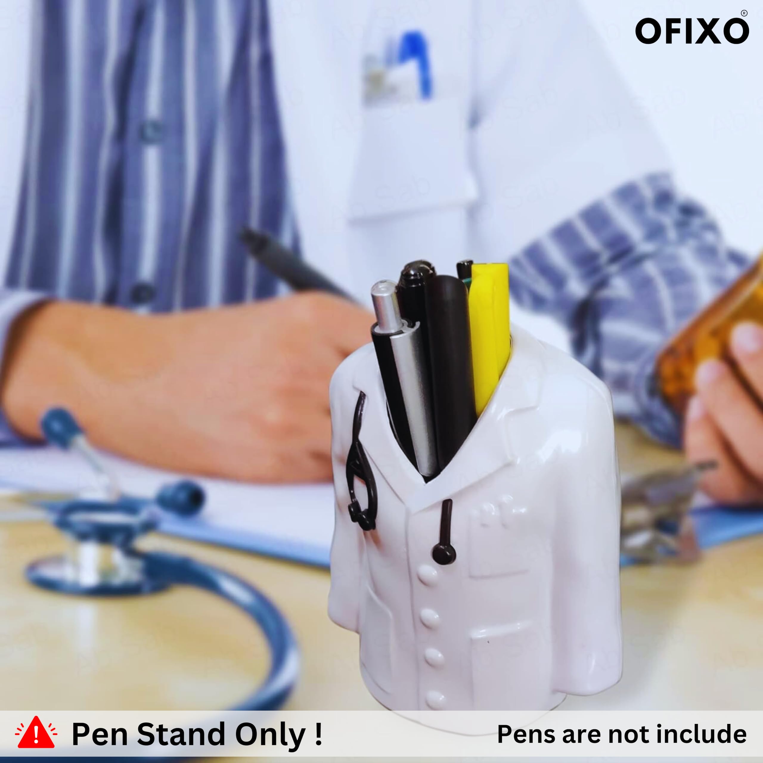 OFIXO Supporto per penne e matite, ideale per medici, chirurghi, professionisti medici, uffici, case e studenti di medicina