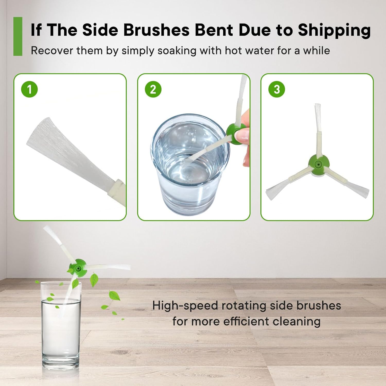 25 Pack Replacement Parts Compatible with iRobot Roomba Combo 10 Max,Combo j9+,Combo j7+/Plus Vacuum (Only Combo series), 2 Brushes+3 Mop Pads+6 Filters&Side Brushes&Bags