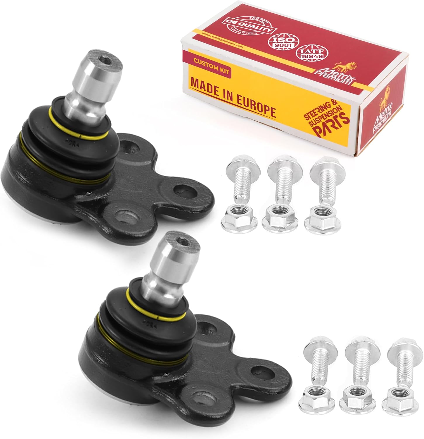 Metrix Premium Chassis Parts - 2 PC Front Lower Ball Joint Kit Fits 2013-2022 Buick Encore, 2013-2022 Chevrolet Trax, 2012-2020 Chevrolet Sonic, Replacement K500317, Made in Europe