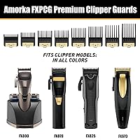 Vista 4 de Paquete de 8 protectores de cortaúñas de alta calidad aptos para cortadoras BaBylissPRO Barberology FX870, FX890, FX825 y FX673, protectores