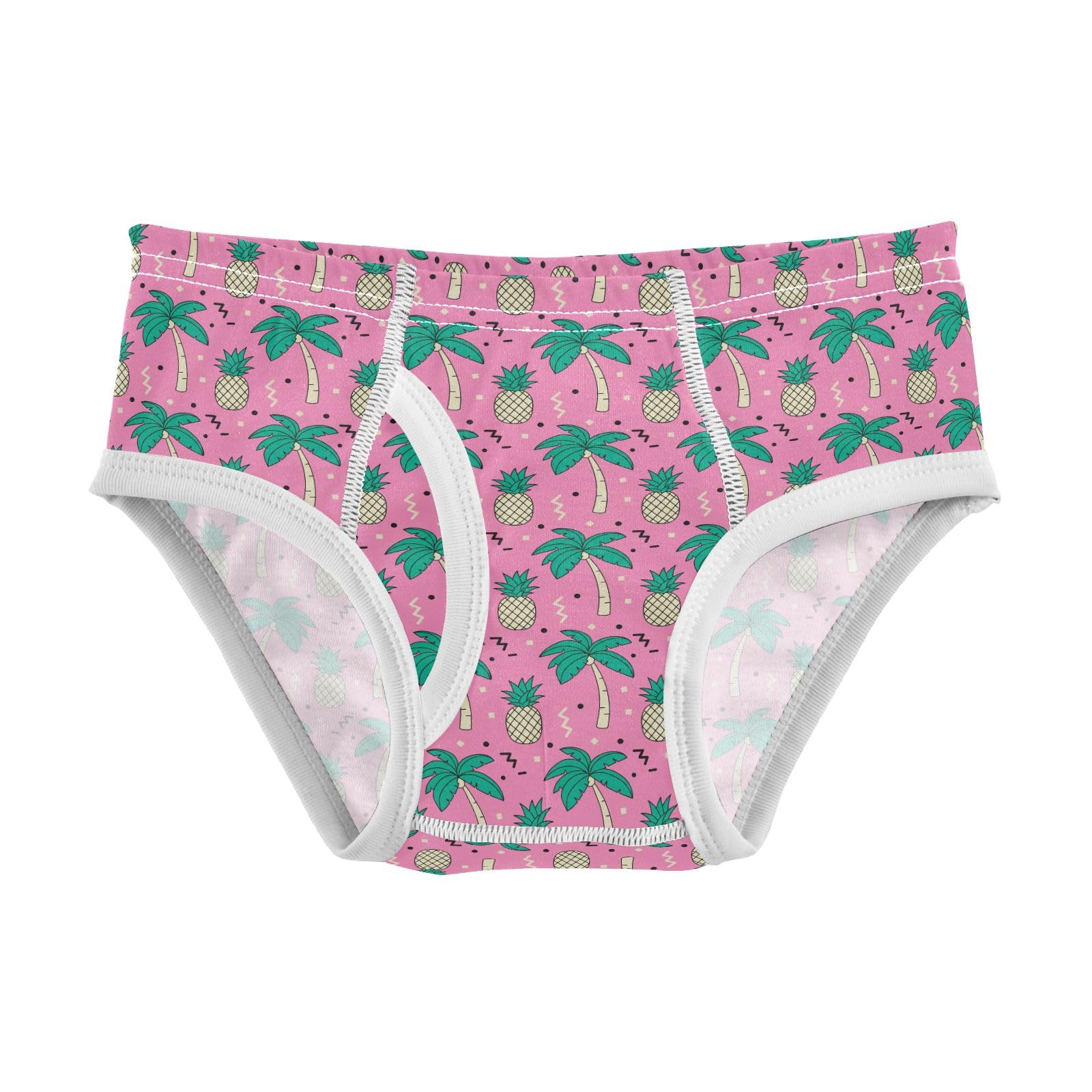 Boys Exclusive Briefs Toddler Underwear 95 Combed Cotton Boxerbriefs 2T Pineapple Palm Tree Pink