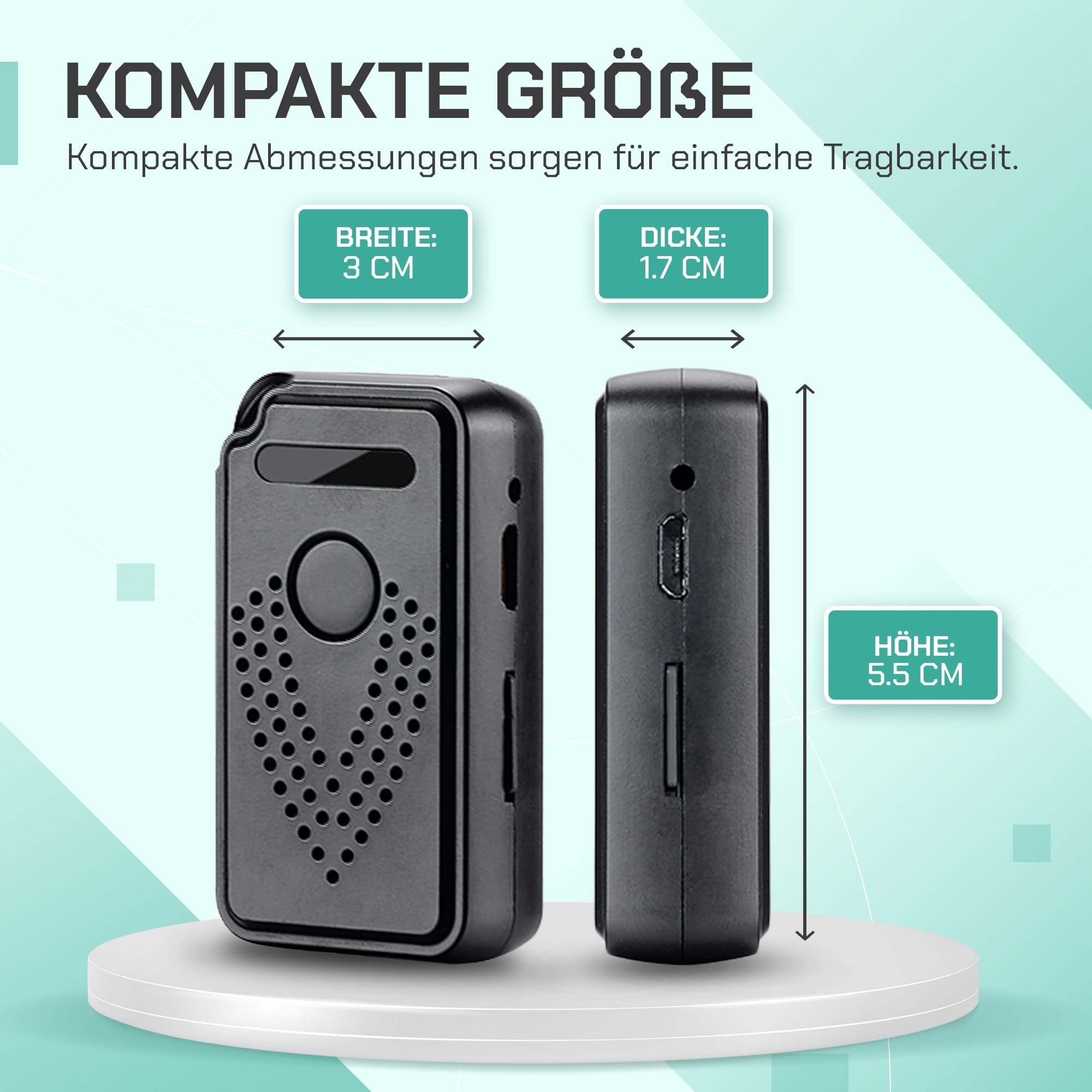 Professioneller digitaler Diktiergerät, aktiviert über Internet-WLAN, FlyRec, unbegrenzte Entfernungssteuerung für Unterricht und Memos – Audio-Recorder mit intelligenter App