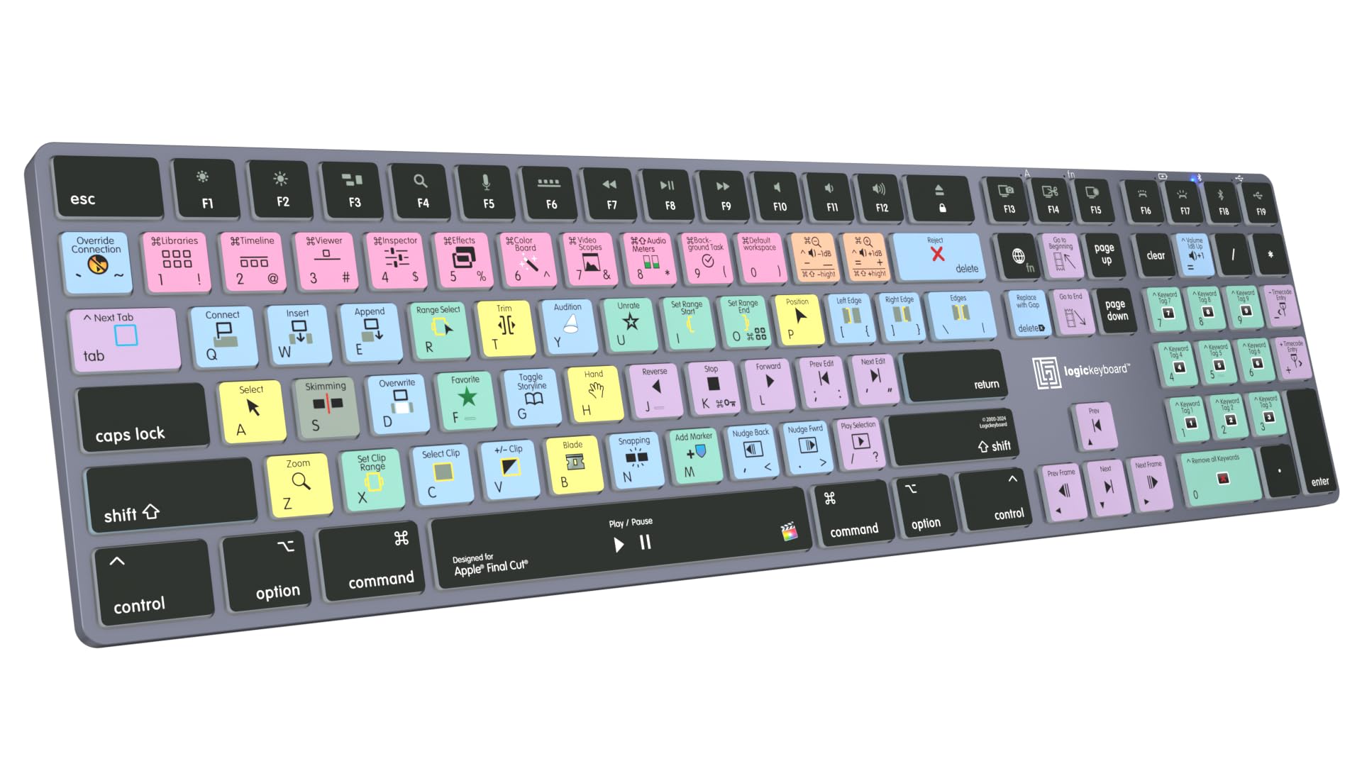 Amazon.com: Logickeyboard Wireless Backlit 'Titan' Designed for