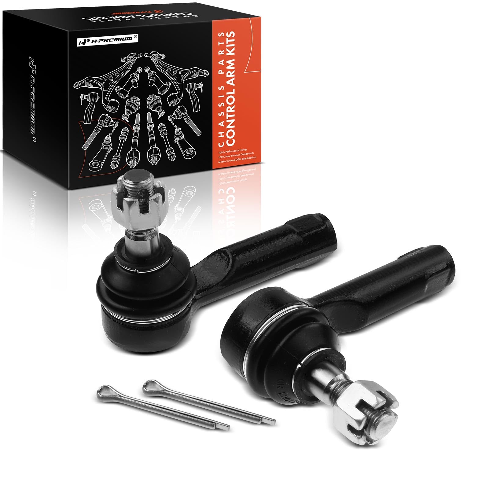 Amazon.com: A-Premium 2 x Front Outer Tie Rod Ends, Compatible