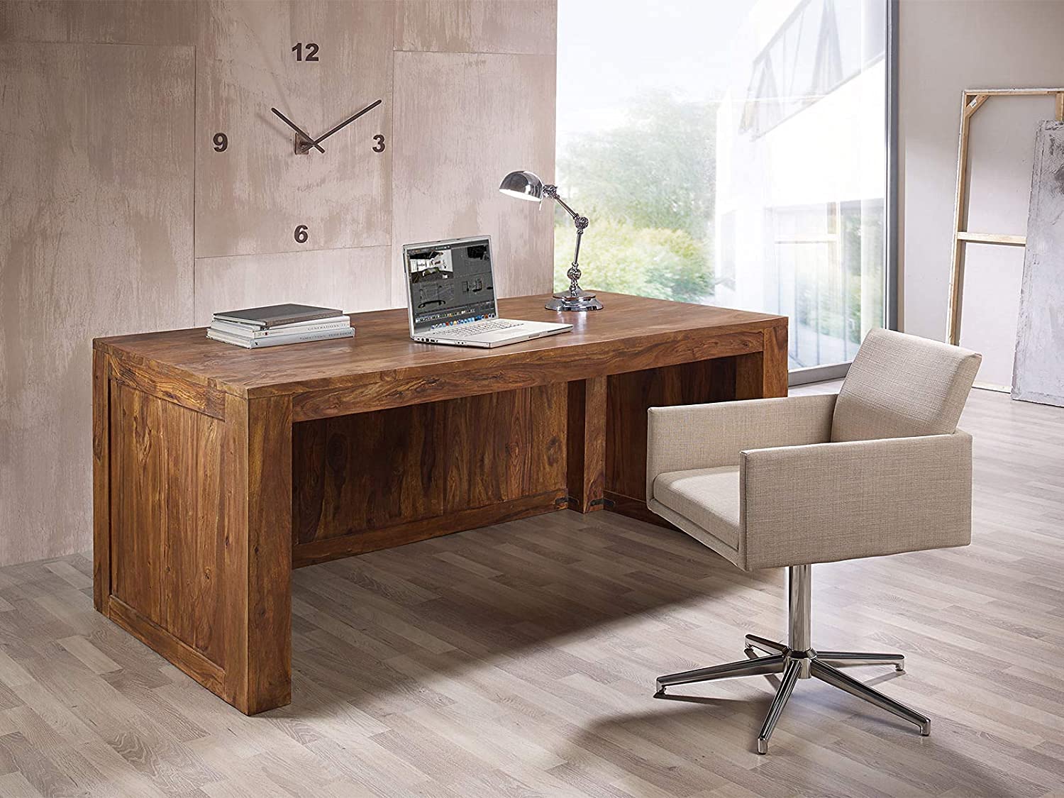 GADWAL FURNITURE Solid Sheesham Wood Writing Study Desk for Adults