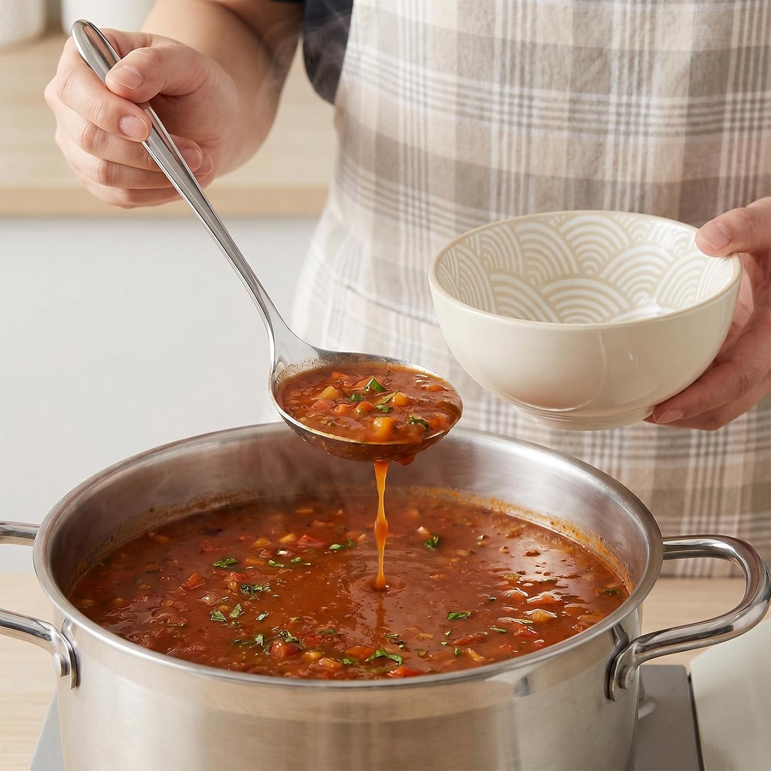 8 Pcs Small Sauce Ladle, 8.2 Inch Stainless Steel Small Serving Ladle