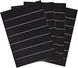 Match Striker Sticker, Black Match Strike Paper with Adhesive Pre, 28 Pieces - Cut in Rectangular for for Safety Matches in Bell Jar (Pure Black)