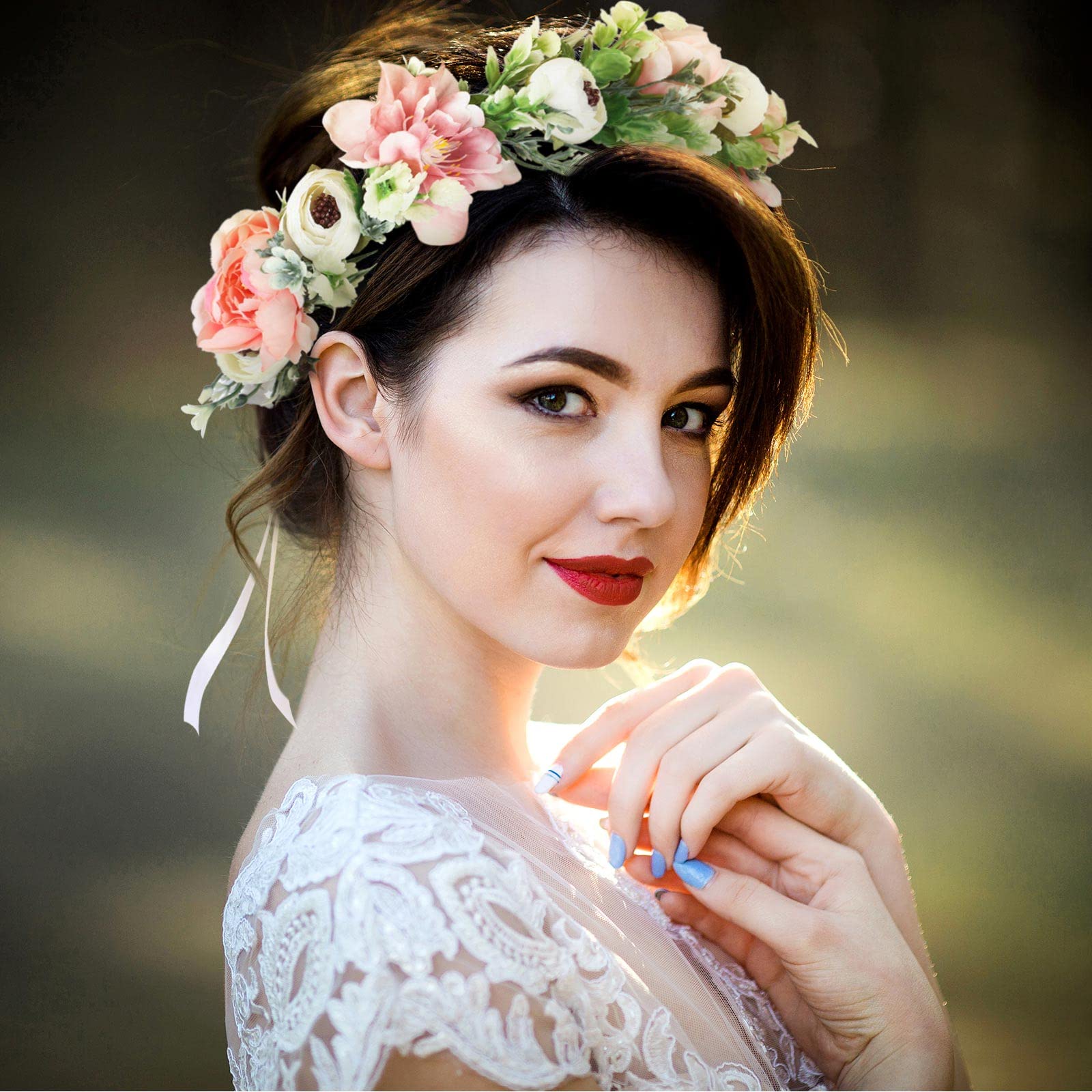 wedding wreath headpiece