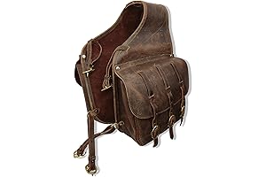 Coltoro Leather Pommel Saddle Bags for Western Horses