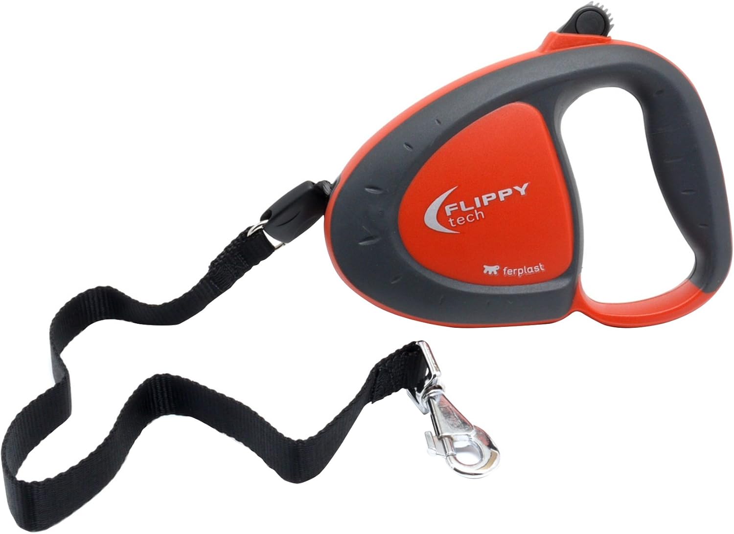 Ferplast Flippy Tech Retractable Lead Tape, Medium, Black