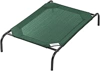 Coolaroo Original Elevated Cooling Pet Bed, Medium Brunswick Green - Breathable Joint-Support Dog Bed Up to 75lbs