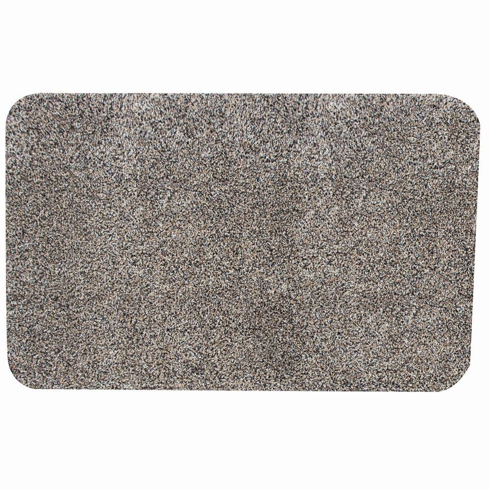 Paillasson Aqua Stop 50 x 80 cm tapis de sol absorbant coloris granit pour entrée