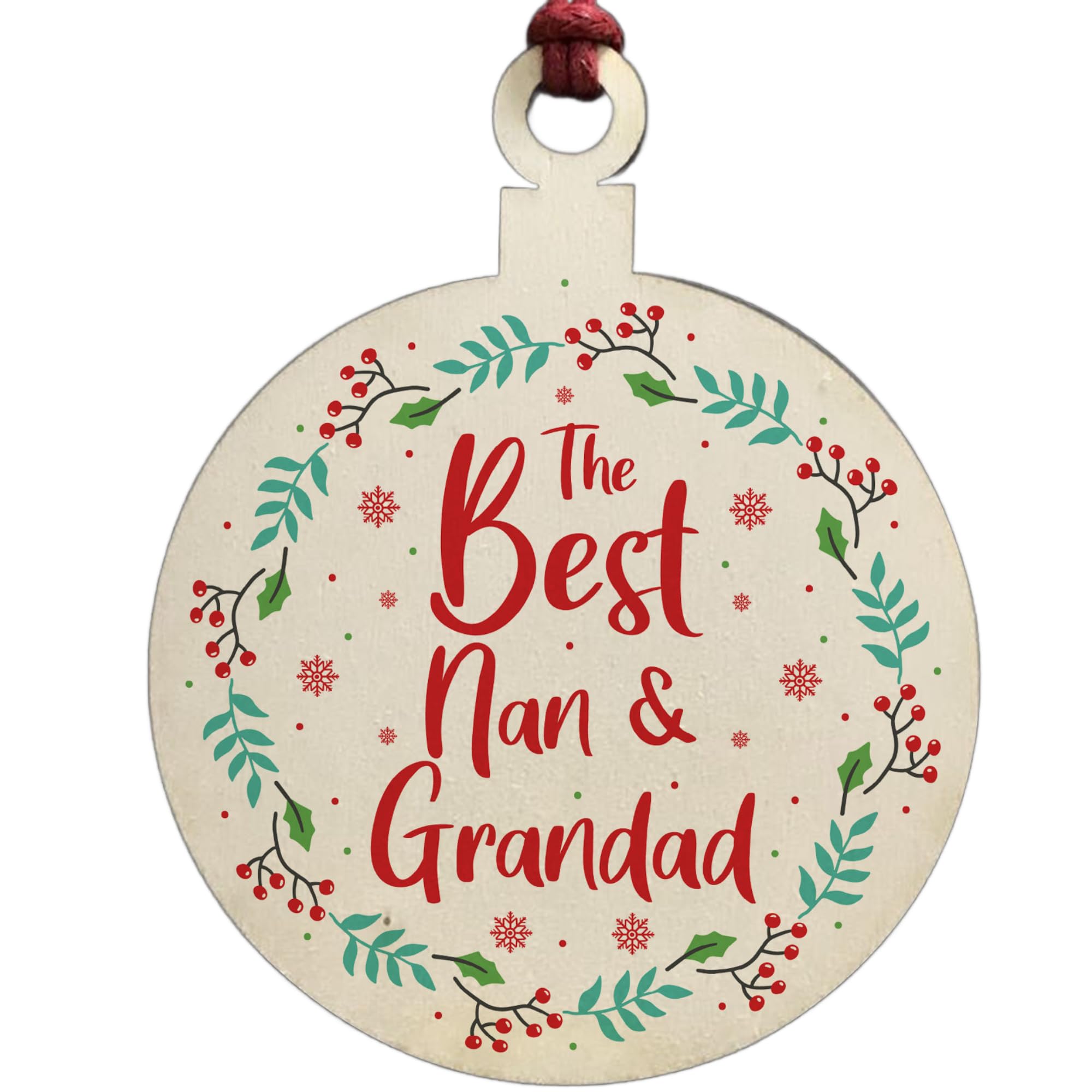 Nan And Grandad Hanging Decoration Novelty Gift For Grandparents