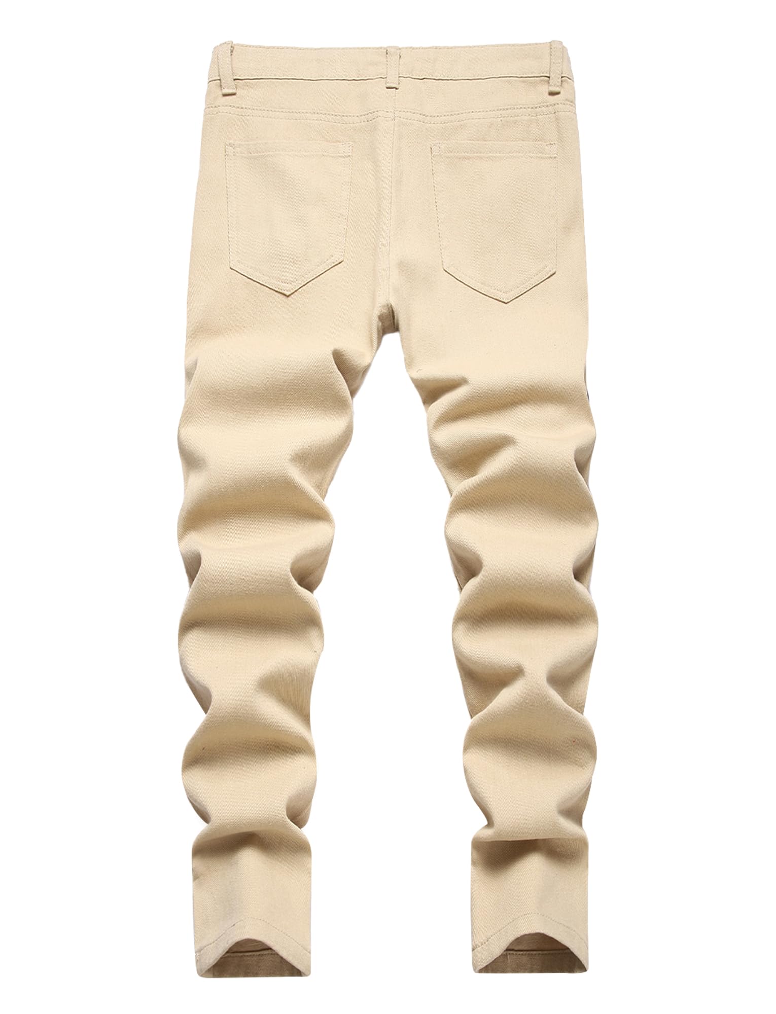 FEOYA - Jeans da ragazzo, pantaloni in denim slim fit, jeans skinny slim fit fit slim fit per adolescenti e jeans elasticizzati casual comodi 5-16 anni