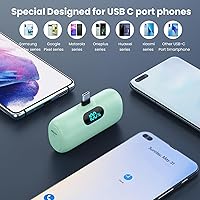 Vista 9 de Mini Portable Charger Power Bank for iPhone 17/16/15 Series, 5000mAh PD USB C Cell Phone Portable Power,Travel Essentials Battery Pack for iPhone