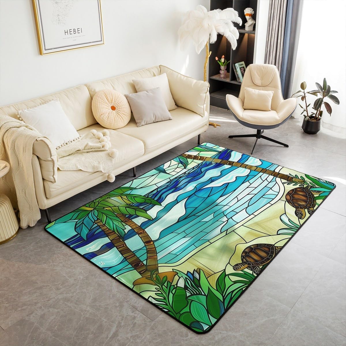 Western Dragon Kids Bath Mats,Maple Leaf Mountain Sunset Fall Mats Rugs for Girls Boys,Pine Tree Plant Nature Bath Carpets,Rustic Farmhouse Bath Rugs,Absorbent Floor Mats,3'x5'