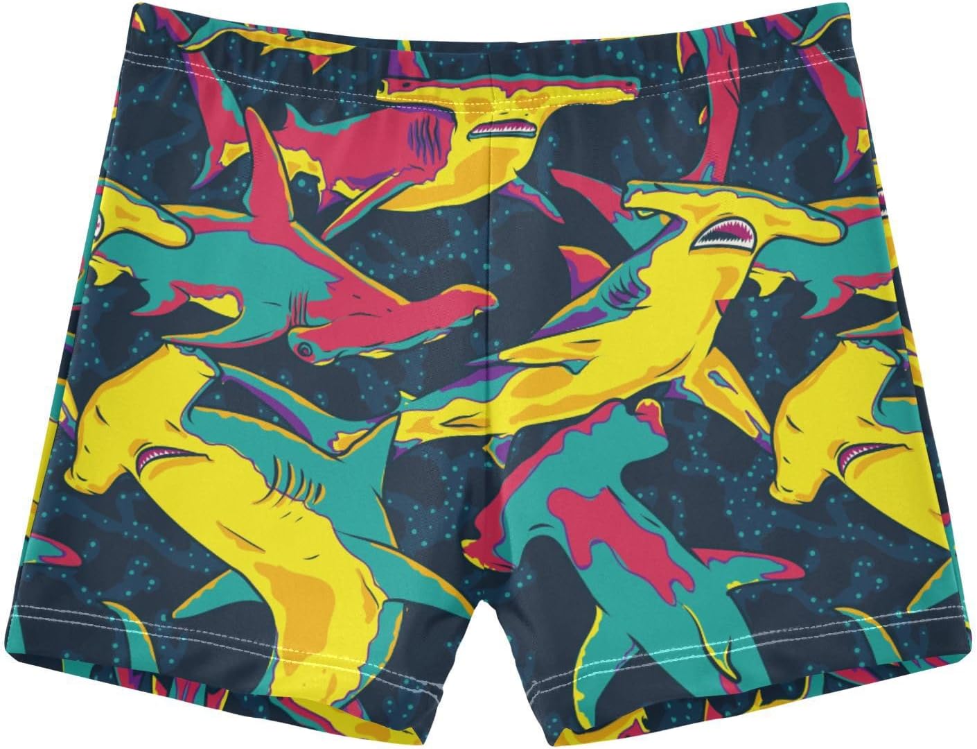 Construction Machines Yellow Boys Swim Trunks Swimsuits for Toddler boy Swim Shorts Trunks
