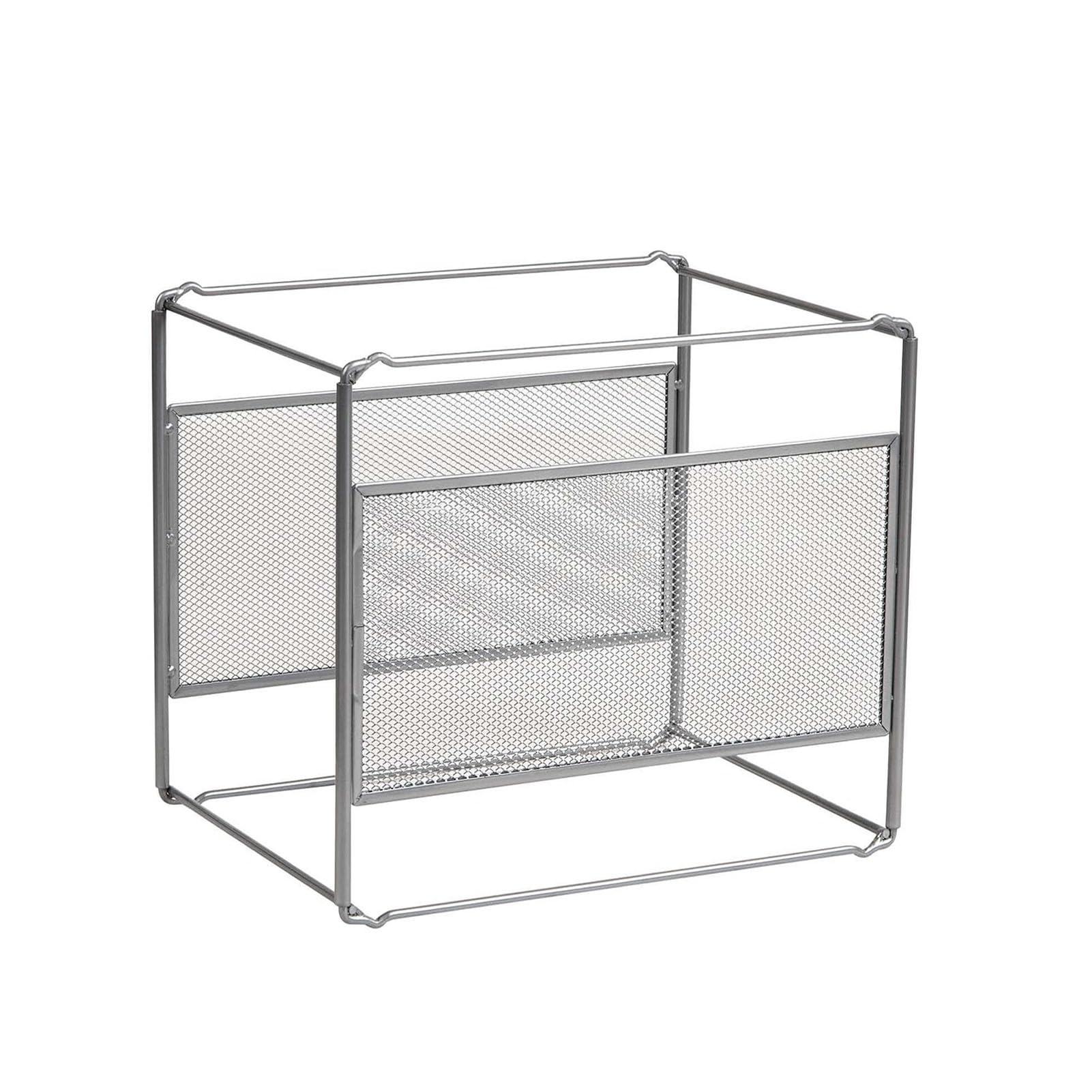 JOUFNING Hanging File Folder Organizer, Desktop File Cabinet, Metal Mesh Desktop Organizer, Desk Filing Cabinets, for Office/Home Display and Storage A4 Documents