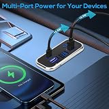 Linkstyle Prise USB RV 62W, Double Ports USB-A et Double Ports Type-C, Panneau de Prise avec Voltmètre pour Voiture, Camion, Bateau 12V/24V - 2