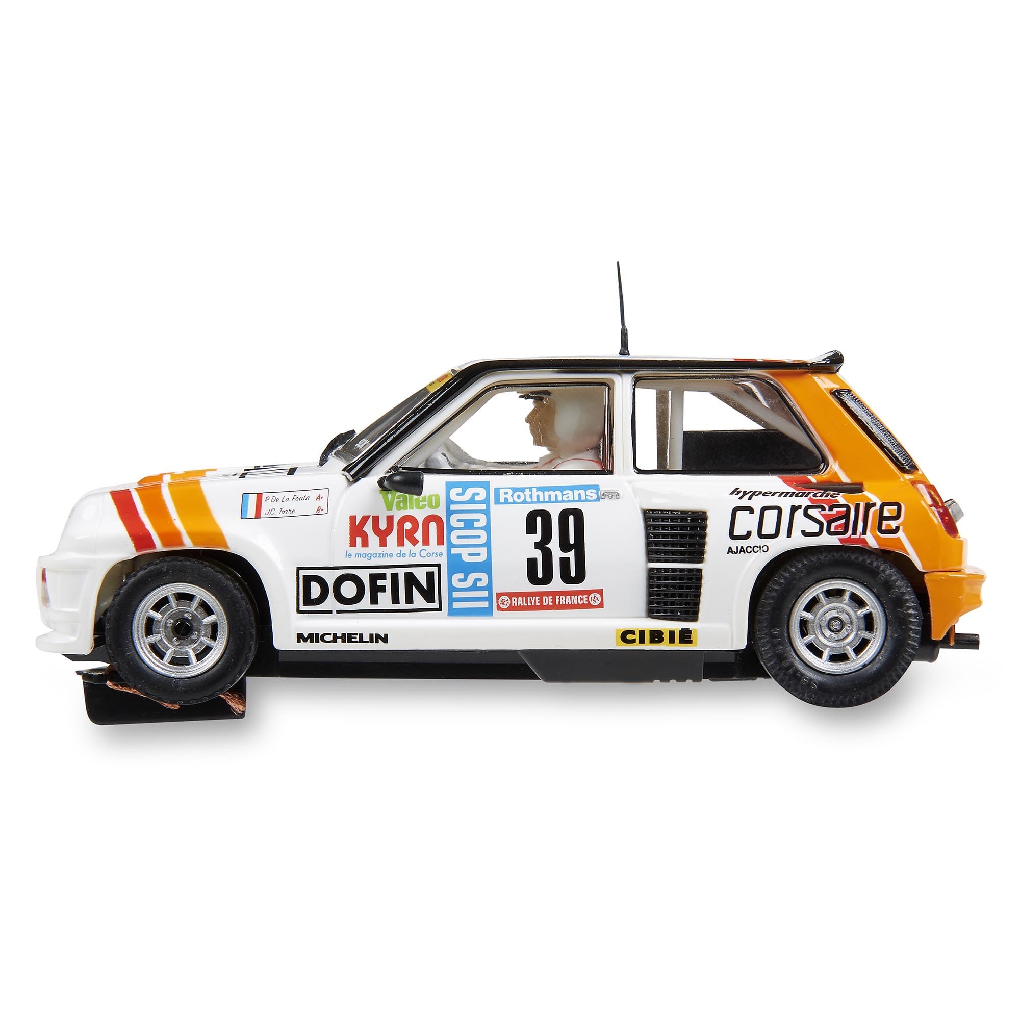 SCALEXTRIC - Veicolo da corsa originale - Slot Car - Scala 1:32 (Renault 5 Turbo - Tour de Corse '84)