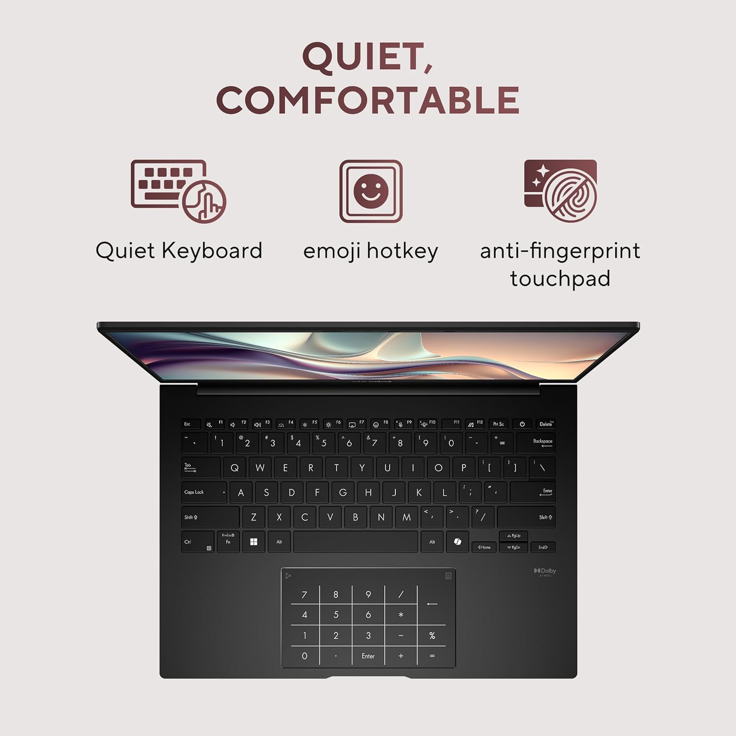 ASUS Zenbook 14 (2026), AMD Ryzen AI 5 430, AMD Radeon iGPU, 16GB RAM, 1TB SSD, FHD+, 14", (35.5 cm), Windows 11, M365 Basic(1 Year)* Office 2024, Jade Black, 1.28 kg,... - Image 7