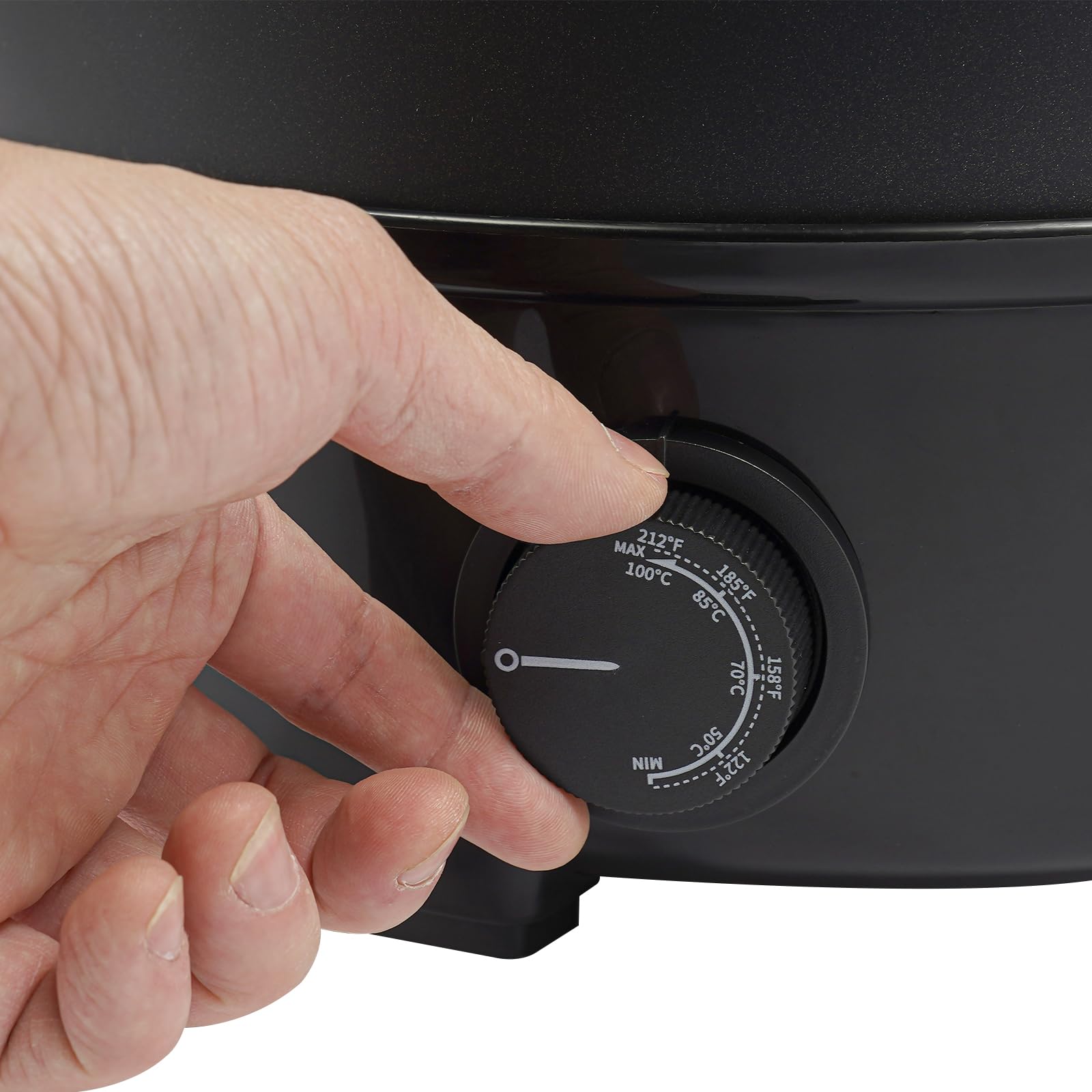 XUEMANSHOP Elektryczny garnek do topienia wosku, 1000 W, 10 l, szybkie podgrzewanie, regulowana temperatura 50-100°C, do wosku parafinowego, wosku kokosowego