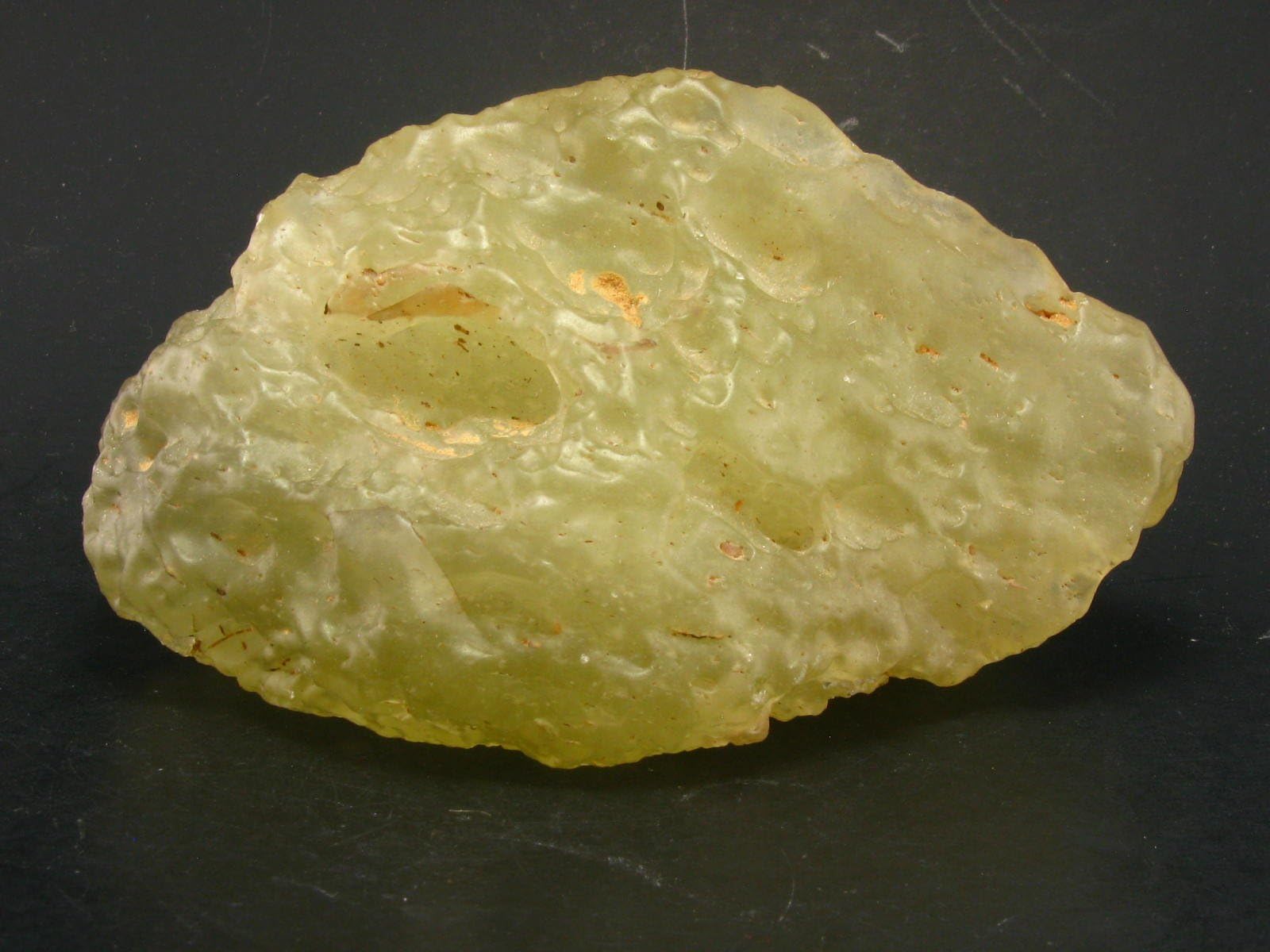 ENORMOUS Gem Libyan Gold Tektite Glass From Libya - 3.8" - 229 Grams