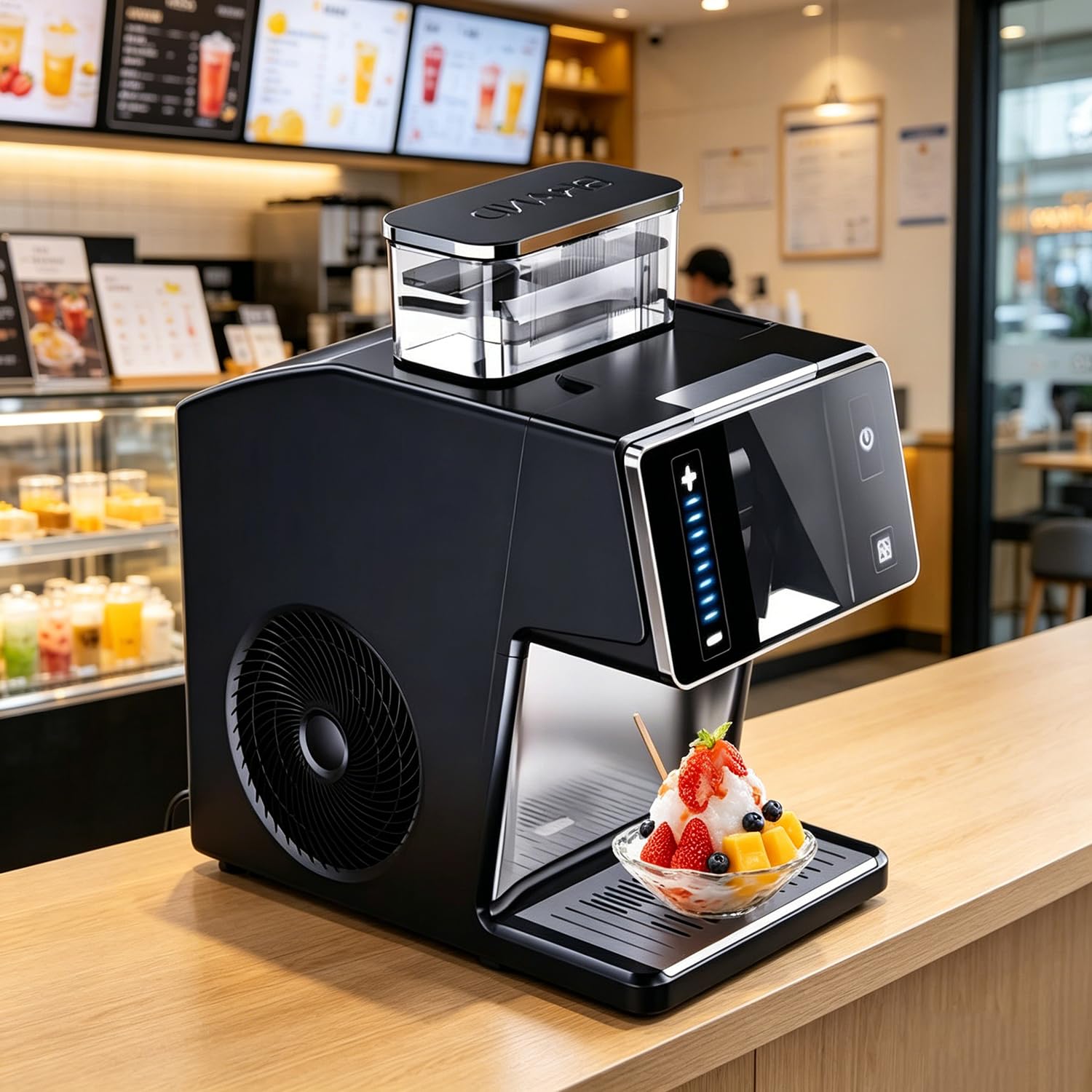 Machine à cônes de neige commerciale avec finesse de glace réglable