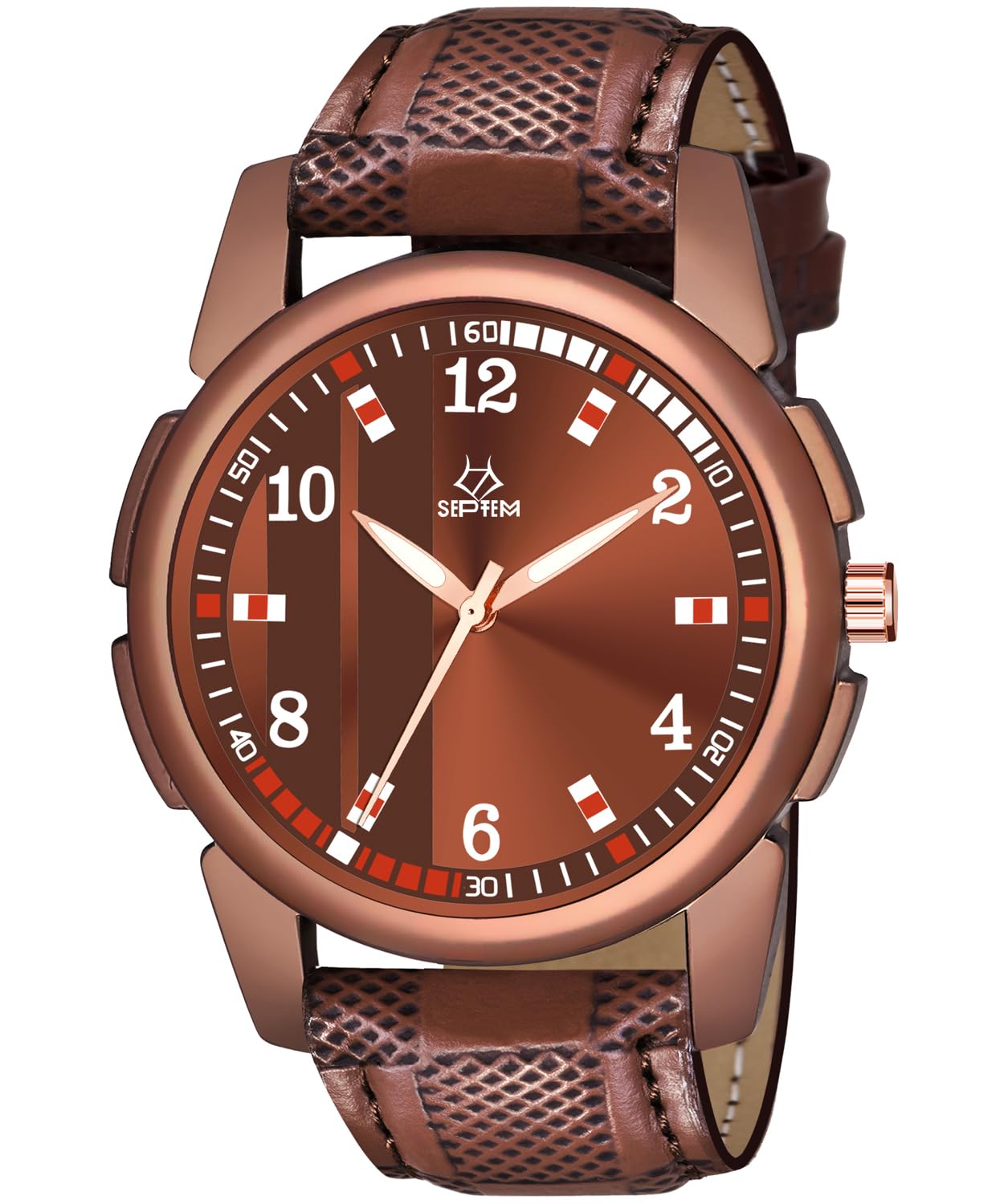 Septem New Sports Design Latest Leather Belt and Boys Analog Wrist Watch for Men (B0CRB82JG6) Amazon Price History, Amazon Price Tracker