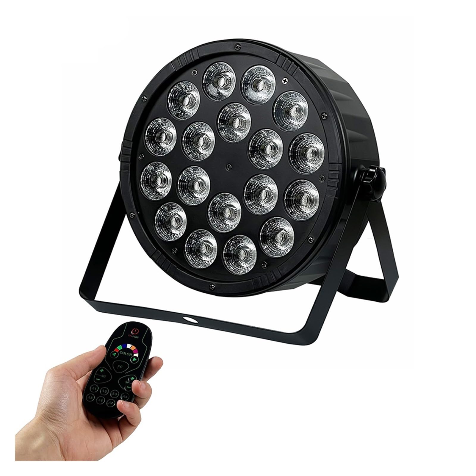 18x18w Zdalne Światło Par Led 512 Duży Obiektyw Sprzęt DJ-ski Światła Dyskotekowe Do użytku na zewnątrz i wewnątrz(Remote RGBW)
